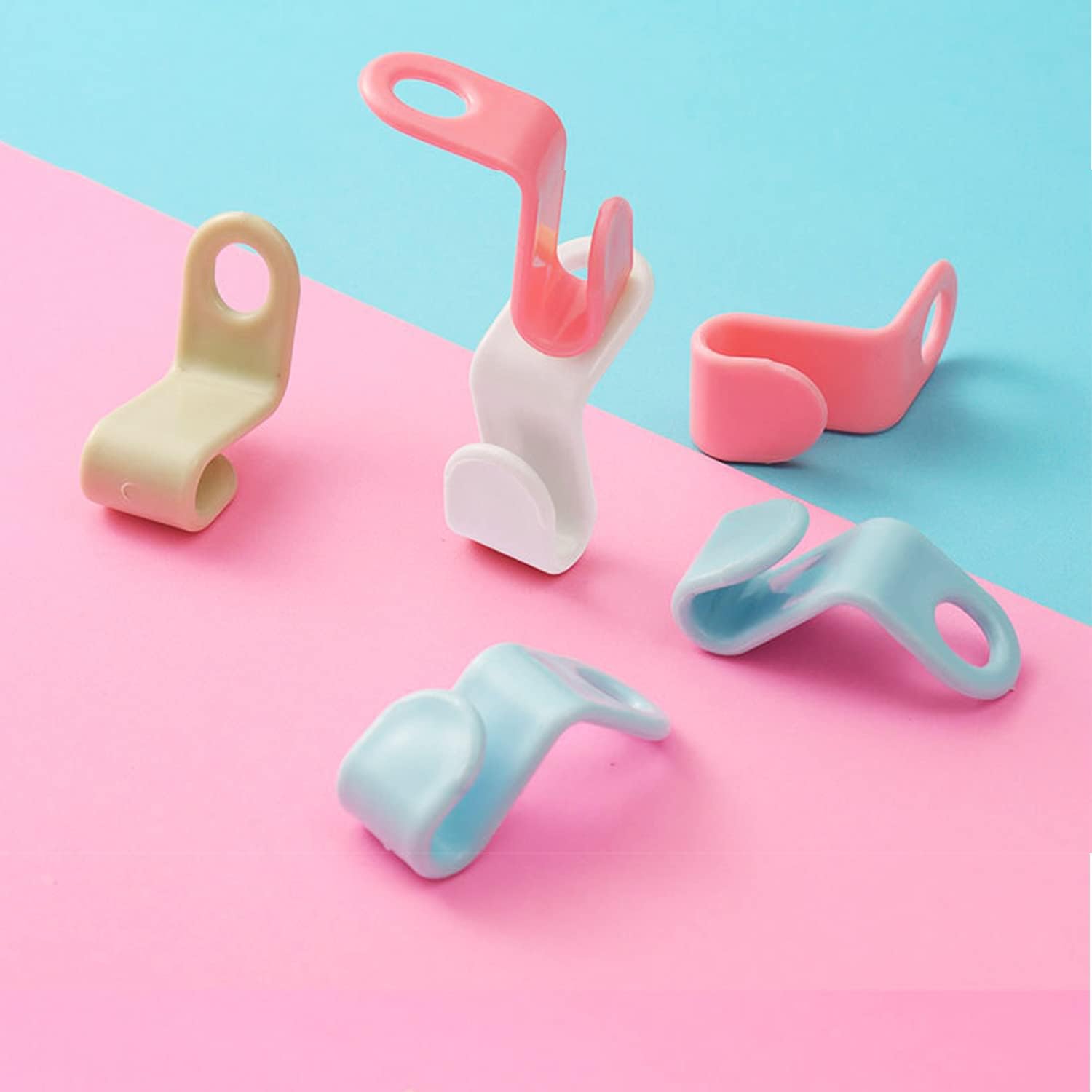 Ganchos de conector para colgar ropa, 40 piezas, perchas de plástico para ahorrar espacio para ropa de armario, ganchos de plástico para colgar ropa
