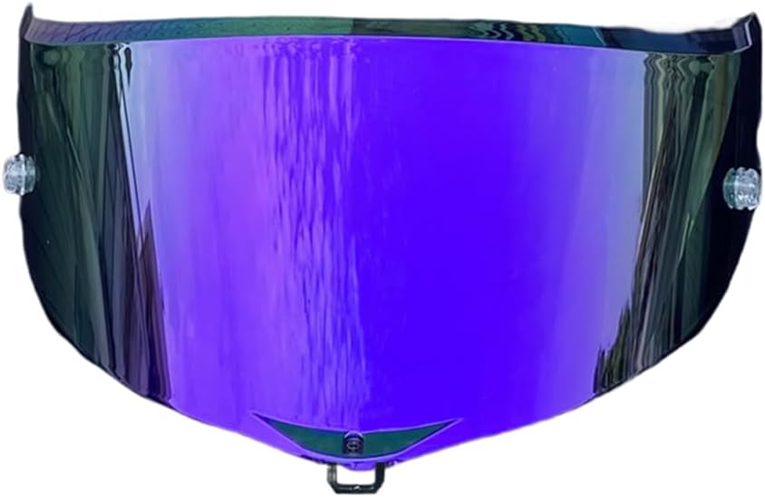 Pista Shield Reemplazo para AGV Pista GPR, Corsa-R, Pista GPRR Face Shield Race3 Visor Protección UV (Revo Azul Claro Día y Noche)