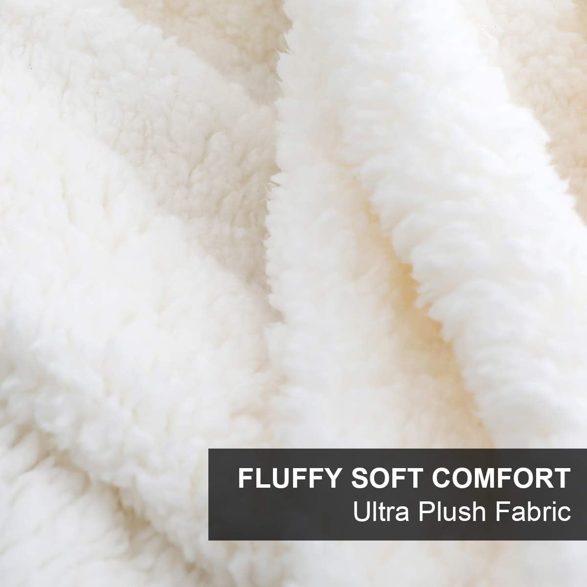 HOMEIDEAS – Manta Sherpa de forro polar extra suave para todas las estaciones, cálida y esponjosa, para cama o sofá