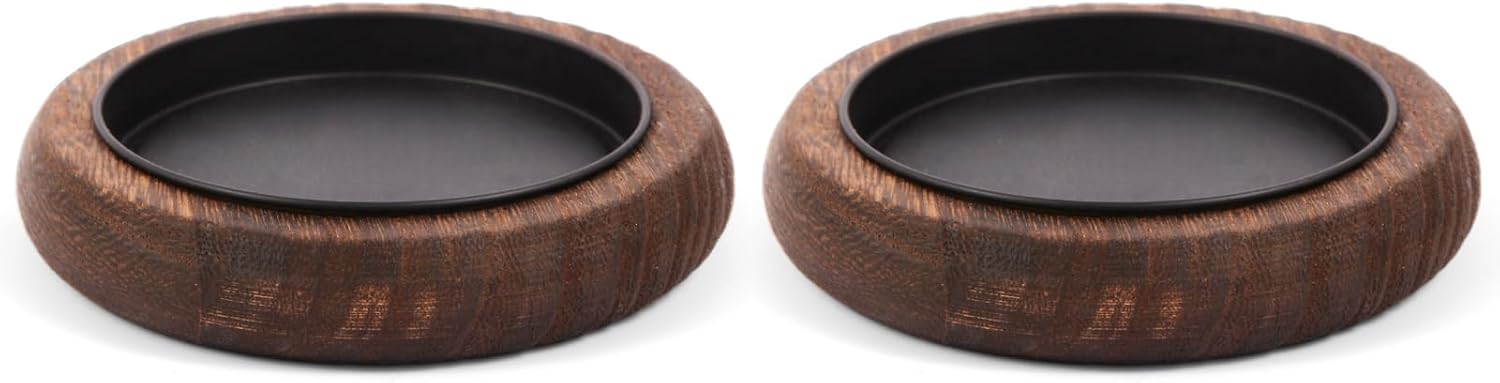 Hatway Portavelas de madera, decoración de granja, bandeja de velas de pilar de madera para centro de mesa, bandeja decorativa pequeña, elevador