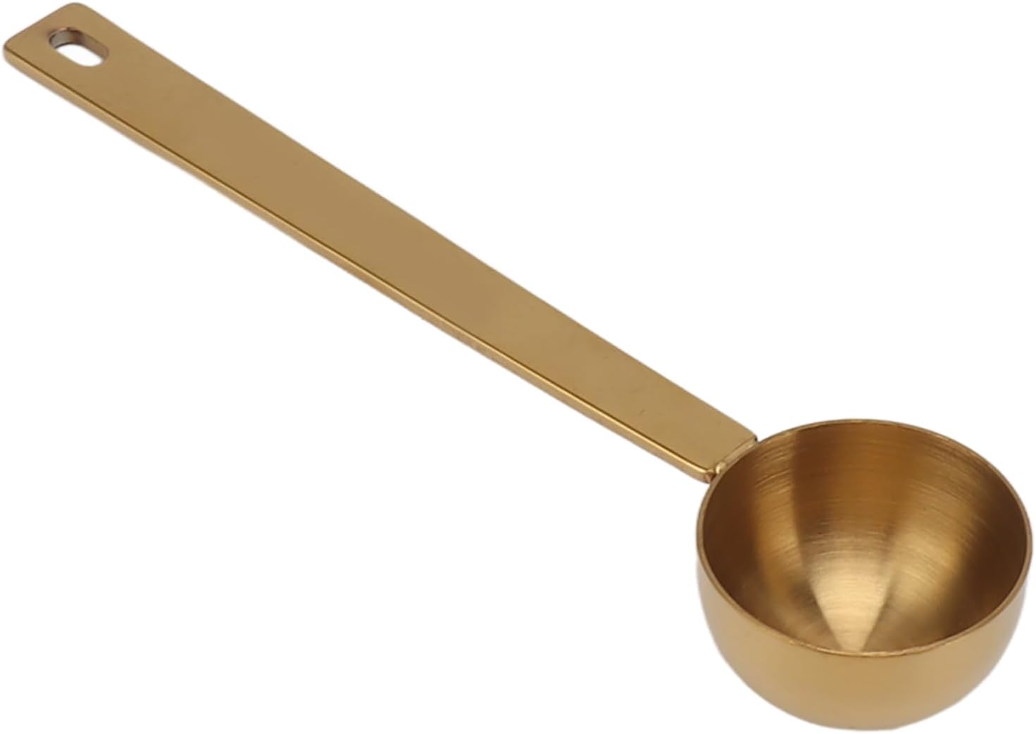 Cuchara medidora de café, cuchara de mango largo de acero inoxidable para café molido, té, harina de azúcar (1.0 fl oz)