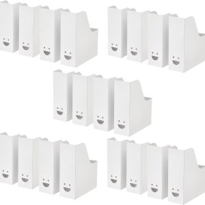 TJABBA – Soporte para archivadores de cartón, revistero de cartón, almacenamiento de archivos de revista A4, organizador de documentos, soporte para TJABBA – Soporte para archivadores de cartón, revistero de cartón, almacenamiento de archivos de revista A4, organizador de documentos, soporte para