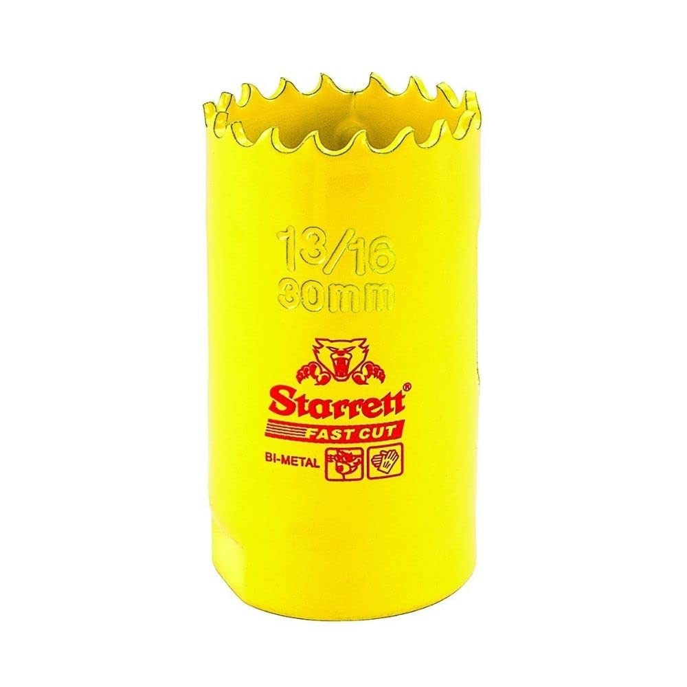 Starrett Sierra recta bimetálica de corte rápido con dientes HSS resistentes a la abrasión, ideal para cortar metal, acero y madera, diámetro de