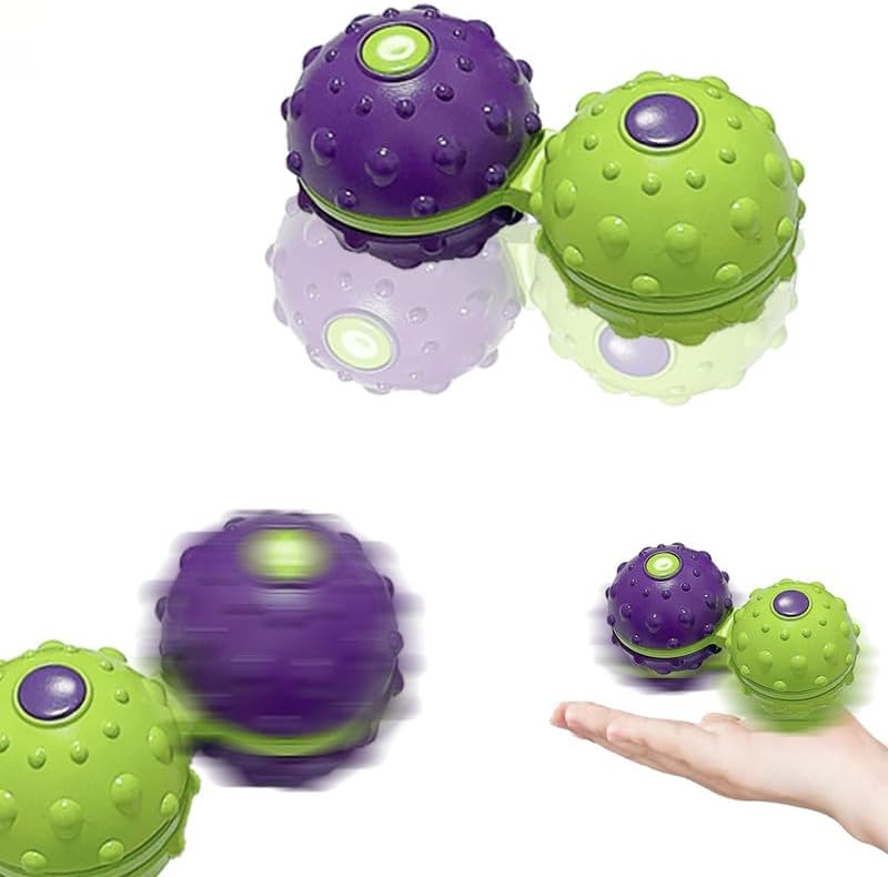 Fidget Spinners – Paquete de 2 juguetes girosferos impresos en 3D para adultos, girosfera giratoria para reducir el estrés para adultos, adecuados