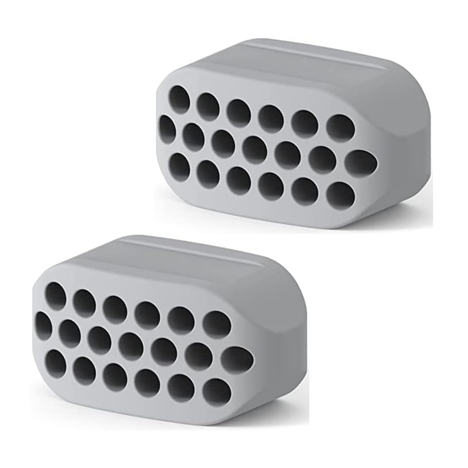 2 unidades de generación de mandíbula ejercitadora de bola de silicona de grado alimenticio, dispositivo de masticación de silicona para ejercicio,