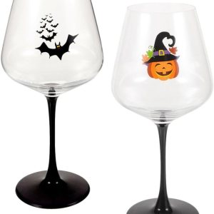 Didiseaon Copas de vino tinto, 2 unidades, copas de copas, copa de vino de Halloween, copa de vino, copa de vino de cóctel para bar, fiesta, club, Didiseaon Copas de vino tinto, 2 unidades, copas de copas, copa de vino de Halloween, copa de vino, copa de vino de cóctel para bar, fiesta, club,