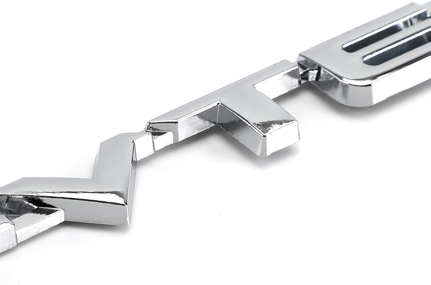 Pegatinas de metal 3D i-VTEC para maletero trasero Turbo Fender Emblema Calcomanías de plata