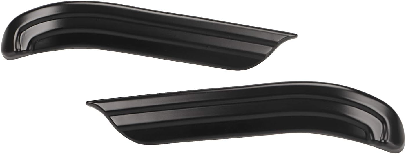 Bid4ze Fundas negras para brazo oscilante con listones para motocicleta, ABS, compatibles con Harley Touring Road King, Electra Glide, Road Glide,