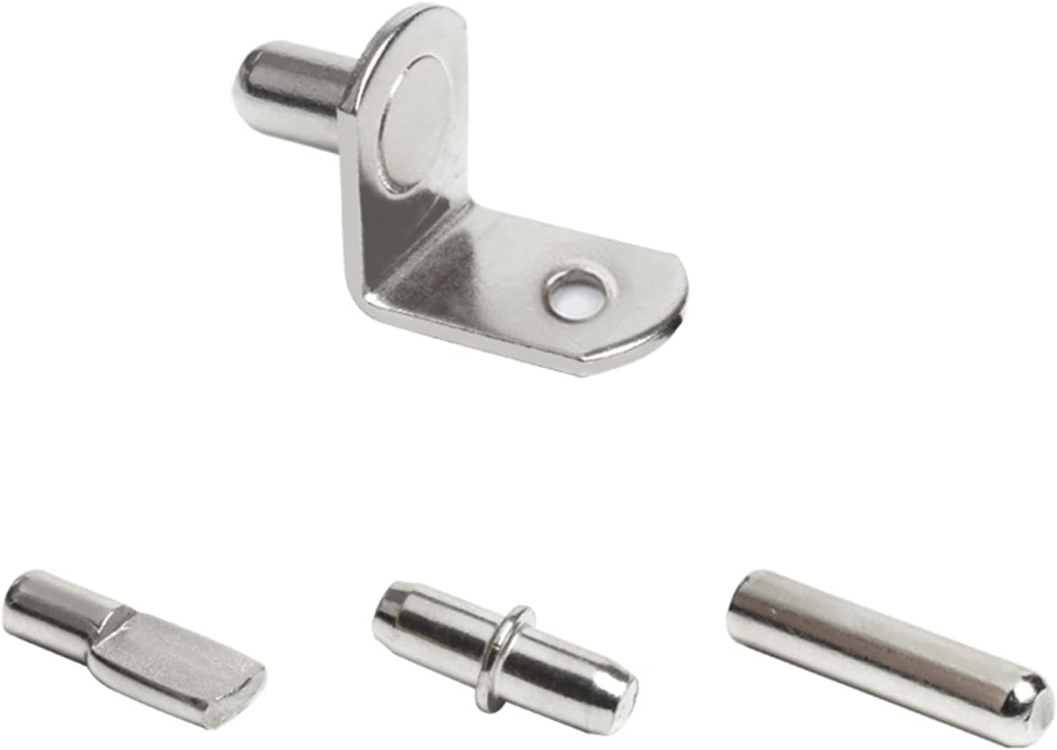 20 piezas de metal para armario de armario, pasadores de soporte, clavijas para estanterías, estantes separadores, soportes de almacenamiento de