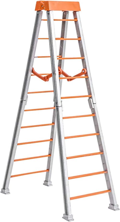 Escalera naranja rompible grande de 10 pulgadas para figuras de acción de lucha de WWE y AEW