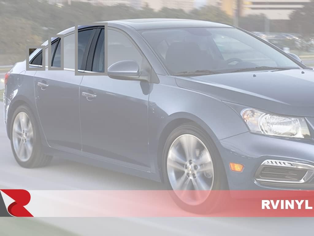 Rvinyl Moldura de ventana de poste de pilar compatible con Chevrolet Cruze 2011-2015 – Mate (negro)