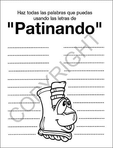 ZOCO – Ponle ColorFun to Color – Libros educativos para colorear en español para niños (paquete de 25 unidades, con crayones) – Juegos en Español –