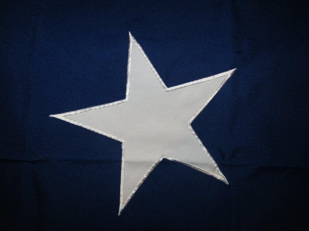 Premium 3×5 Embroidered Sewn Chile Synthetic Cotton Flag 3’x5′ Grommets 3 Clips
