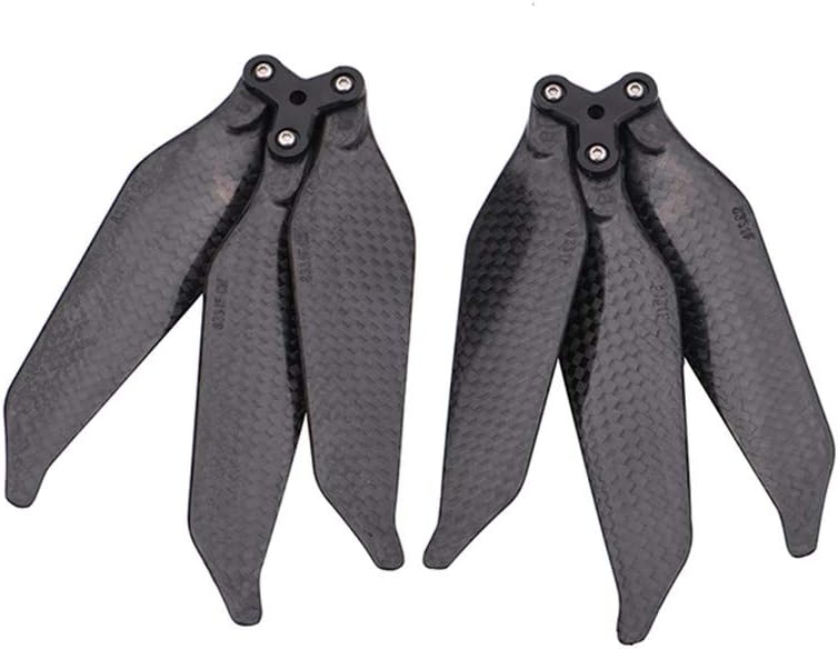 2 pares de hélices avanzadas de fibra completa de bajo ruido, 3 adecuadas para DJI Mavic Pro Drone Drone Frame 250 (gris, talla única)