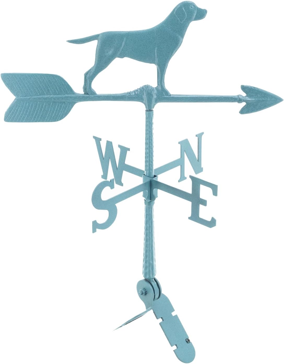 Veleta de aluminio Retriever de 24  – Veleta al aire libre con adorno – Decoración de techo de metal – Montaje incluido (4 a elegir) – Veleta de