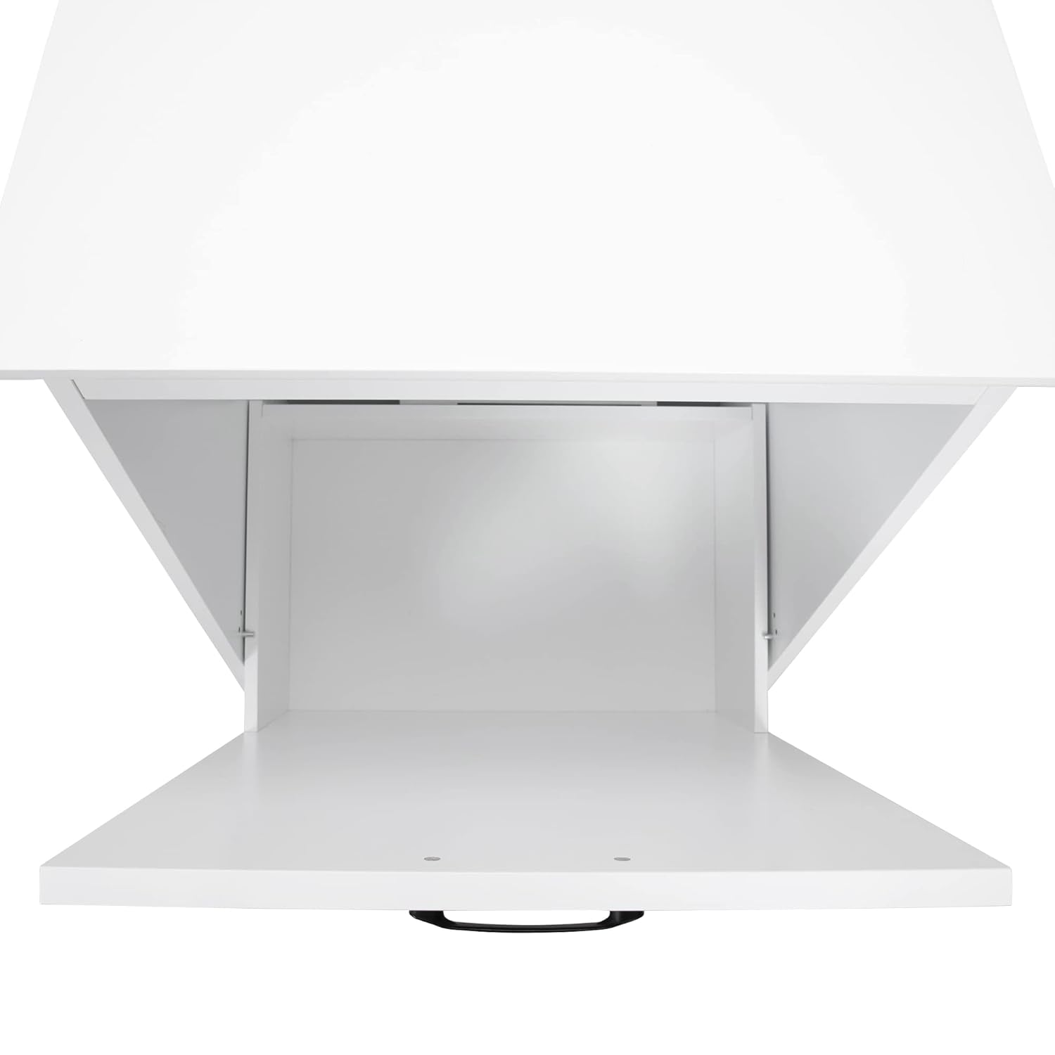 Armario de basura con ángulos inclinados ajustables, soporte de cubo de basura de cocina para cocina, sala de estar y balcón, color blanco