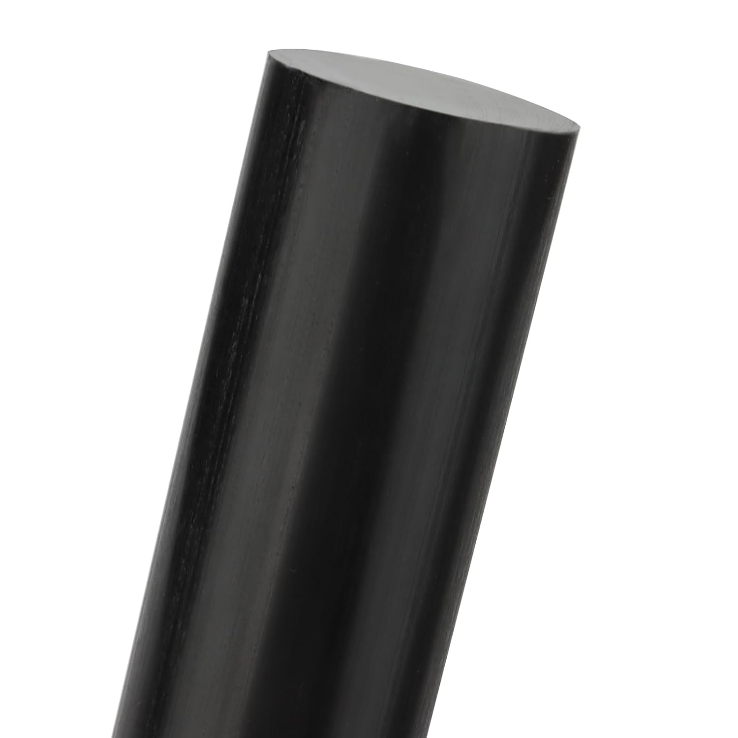 2 varillas de copolímero de acetal redondas negras de 1.5 x 12 pulgadas, varillas largas de plástico con pompones, barra de plástico para bujes,