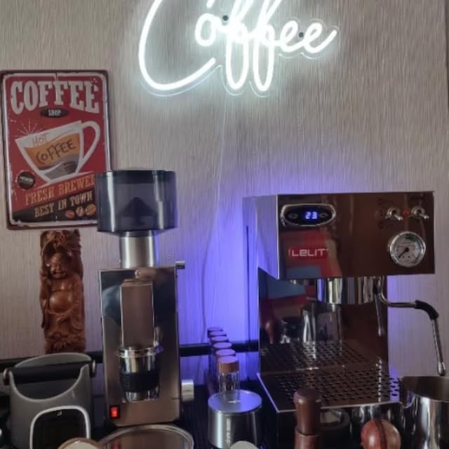Letrero de neón de café, luces LED grandes para cafetería, bar, cerveza, club, decoración de pared, letrero de luces de neón frescas alimentadas por
