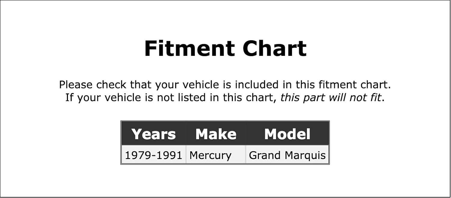 Manguera hidráulica de freno trasero compatible con Mercury Grand Marquis 1979 1980 1981 1982 1983 1984 1985 1986 1987 1988 1989 1990 1991 PC-354731