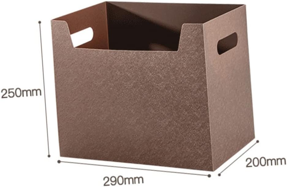 EXCEART Caja de almacenamiento de 4 piezas, organizador de archivos, cestas plegables para estantes de escritorio, organizador de oficina, cesta