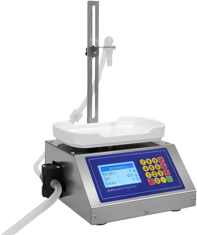 CSY-3200 Weighing Diaphragm Pump Filling Machine Electronic Scale Liquid Filler Oil Water Drink Wine Juice 10ml-3000ml