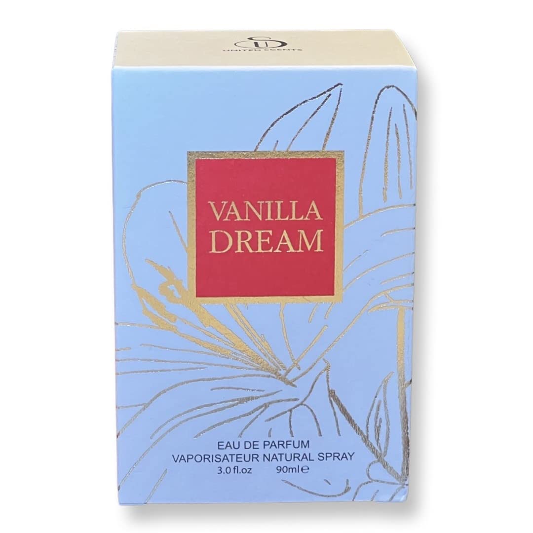 VANILLA DREAM – Eau de Parfum para Mujeres- Notas de Pera, Manzana Roja, Clementinas y Vainilla – 3.4 Fl Oz