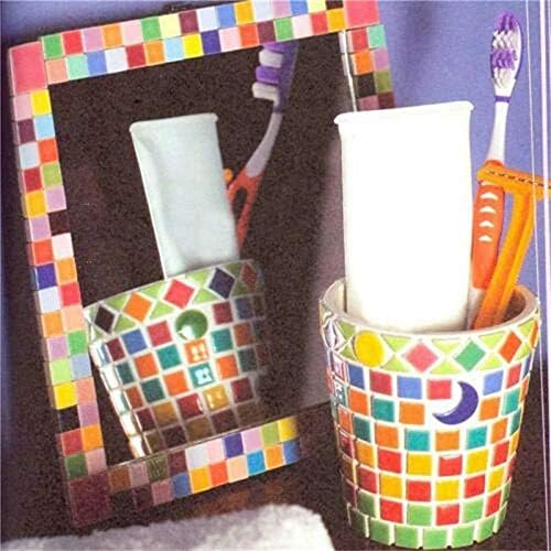 BestTeam – Mosaico de mosaico de material artesanal, micro vidrio, mini-mosaico de bricolaje, pasatiempos, niños, hecho a mano, piedra libre de