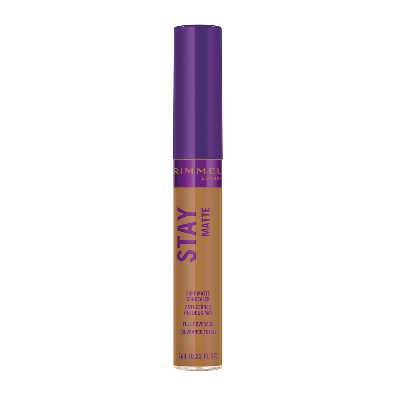 Rimmel London Stay Matte – 512 Amber – Corrector, 24 horas de uso, control de brillo, combate los radicales libres, 0.23 onzas