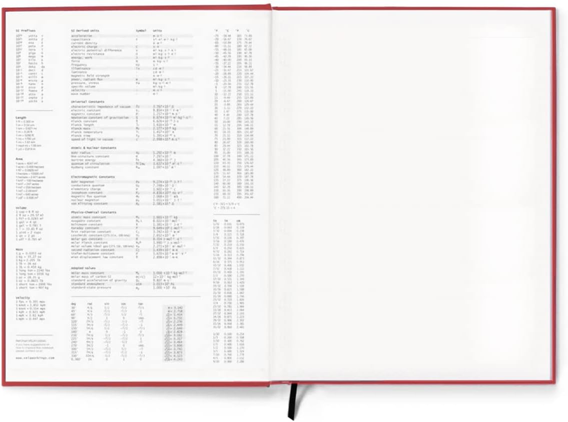Vela Sciences S7R-D ProCover – Cuaderno de laboratorio expandido, 9.25 x 11.75 pulgadas (9.3 x 11.8 in), 144 páginas, cuero sintético rojo,