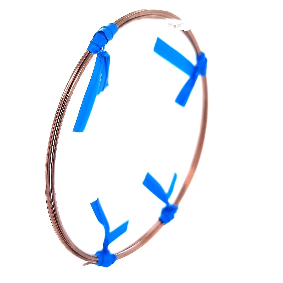 Soldadura de alambre de cobre de 5 pies de alto, autofluxante, calibre 18, sin cadmio, fabricada en Estados Unidos por CRAFT WIRE