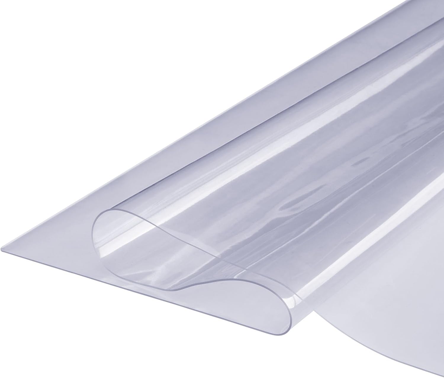 VEVOR Protector transparente para mesa, rectangular de 24 x 48 pulgadas, mantel de plástico PVC de 0.059 in de grosor, protector de escritorio