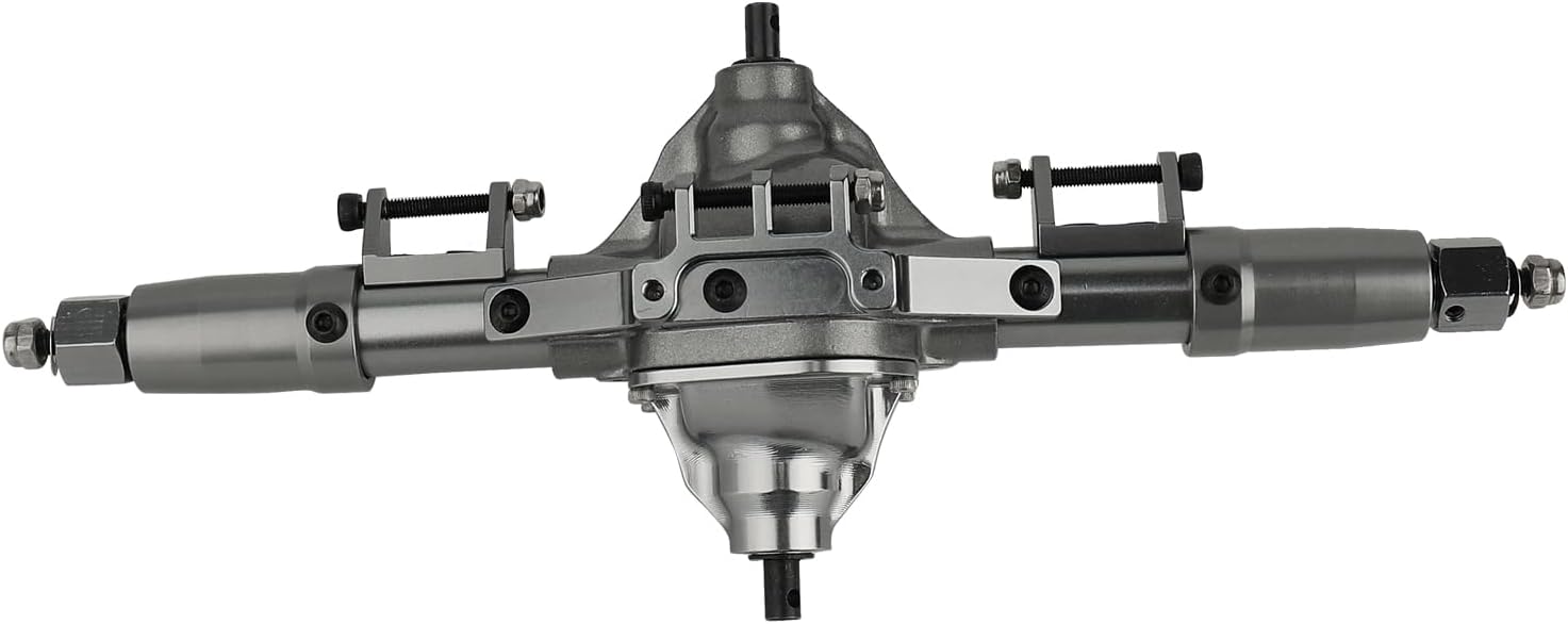 ZXYRC Eje recto de aleación de aluminio para coche RC para 110 RC Crawler Axial SCX10 D90 RC4WD 6×6 piezas de actualización (titanio medio)