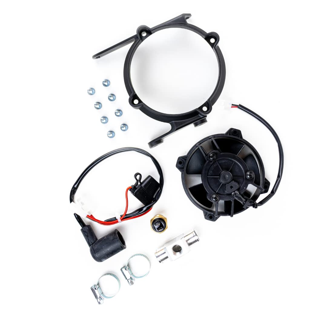 EXED Parts – Kit original de ventilador de refrigeración de radiador para KTM y Husqvarna, con interruptor térmico, modelos de motocross de 2017 a