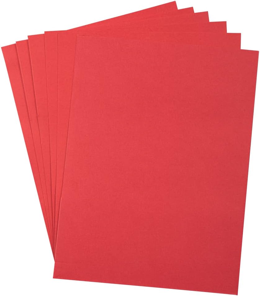 JAM Paper, dos carpetas de bolsillo de tela negra, paquetes de varios tamaños, rojo  (Red Linen)