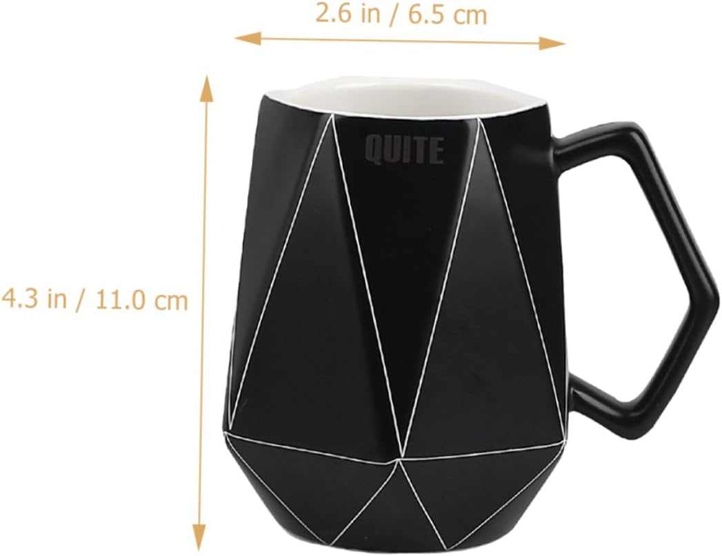 BRIGHTFUFU Café Cerámica para ir tazas de café con tapas taza de café de porcelana taza de té de porcelana taza de capuchino vasos negros vasos con