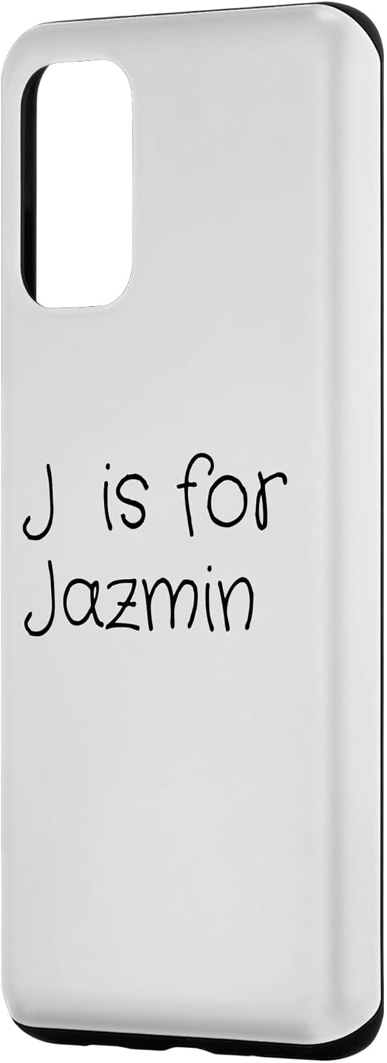 Galaxy S20+ Personalized J is for Jazmin Name Student Kindergarten Girl Case