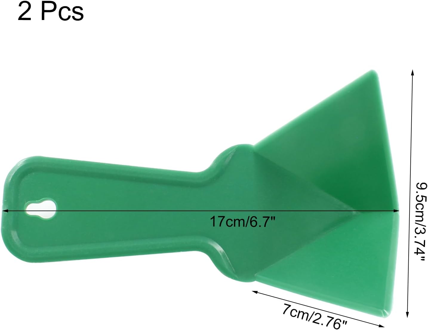 Raspador de esquina de plástico verde para paneles de yeso, 6.7 x 3.7 in, herramienta de esquina de plástico para pared de yeso para piso de cerámica
