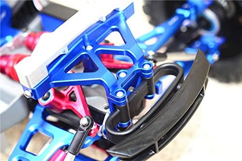 GPM Upgrades – Soporte frontal de aluminio para 110 E-Revo VXL Rushless (86086-4) RC Cars (azul)