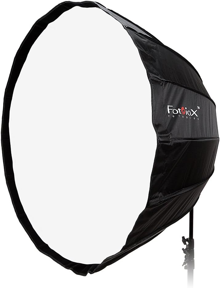 Fotodiox EZ-Pro – Caja de luz parabólica profunda de 36 pulgadas (35.4 in) – Caja de luz plegable rápida con anillo Elinchrom Speedring para