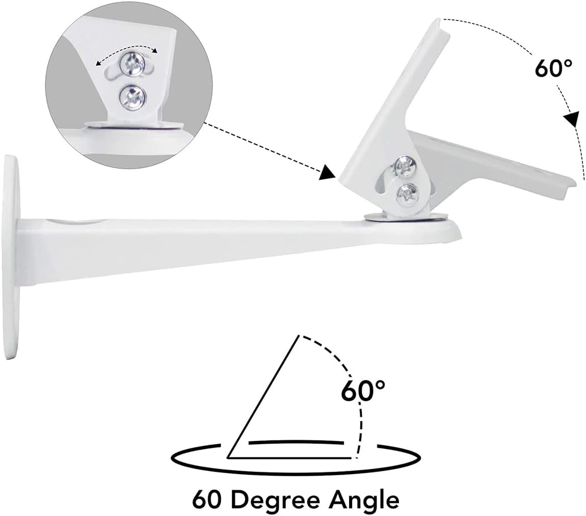 Soporte universal para cámara de seguridad CCTV, soporte de cámara IP, soporte de pared de aleación de aluminio para interiores y exteriores, para