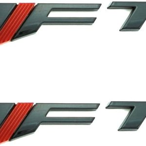 2 marcadores de guardabarros laterales de Camaro con cincuenta lados, logotipo, emblema deportivo, insignia 3D, repuesto para Camaro (negro rojo) 2 marcadores de guardabarros laterales de Camaro con cincuenta lados, logotipo, emblema deportivo, insignia 3D, repuesto para Camaro (negro rojo)