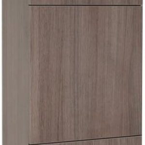 Fresca Armario lateral de baño con 3 grandes áreas de almacenamiento, roble gris Fresca Armario lateral de baño con 3 grandes áreas de almacenamiento, roble gris