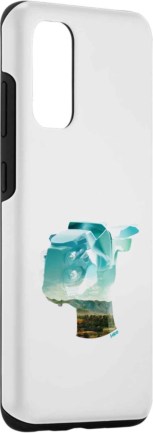Galaxy S20 f-rico Stylized Tech Mech with Landscape Background Case