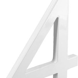 Montague Metal Products MHN-08-F-WE1-4 Números de casa de dirección flotantes modernos de aluminio cepillado sólido, 8 pulgadas, blanco recubierto Montague Metal Products MHN-08-F-WE1-4 Números de casa de dirección flotantes modernos de aluminio cepillado sólido, 8 pulgadas, blanco recubierto