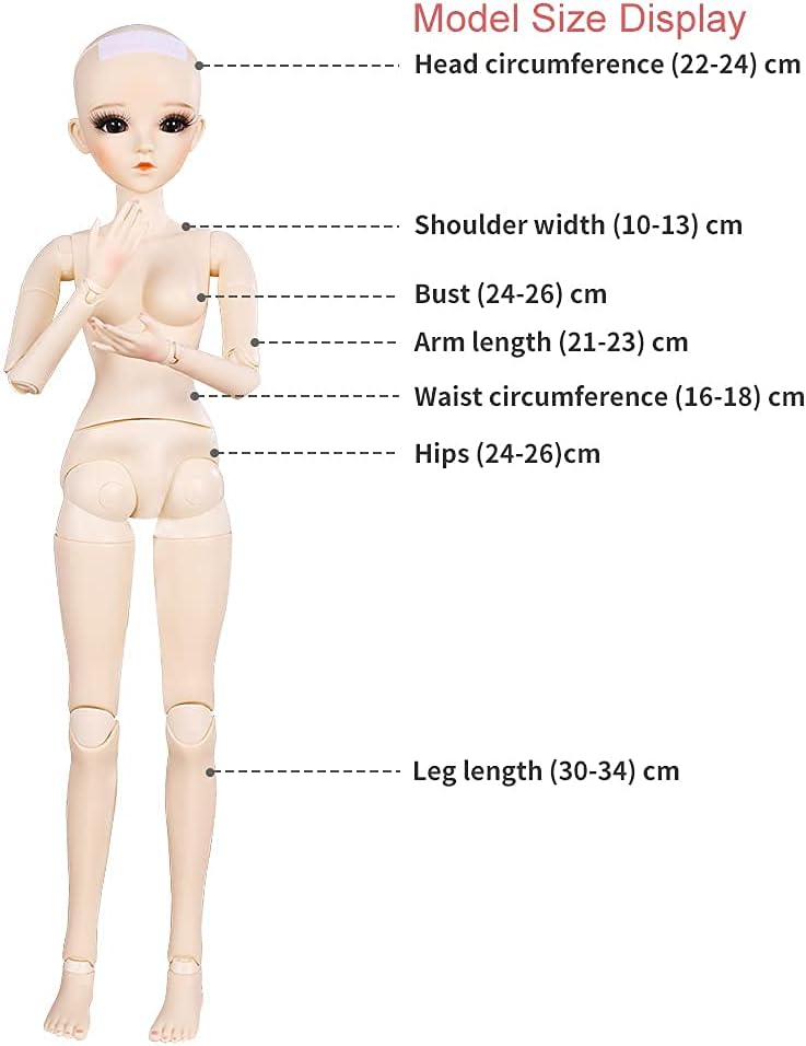 UCanaan BJD – Juego de ropa de muñecas SD de 13, pelucas, zapatos, calcetines, accesorios, juego completo para muñecas BJD de 24 pulgadas y 23.6 in