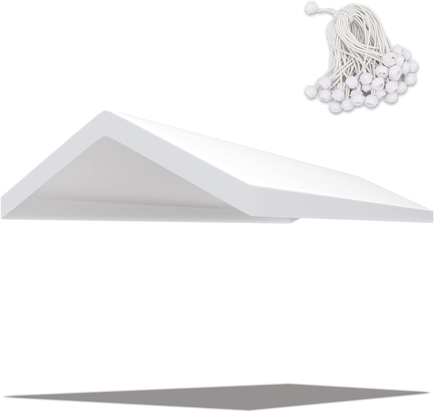 Cubierta de toldo de repuesto para carport de 10 x 20 pies, cubierta de refugio de garaje, lona de 6.83 onzas con cuerdas elásticas de bola (solo