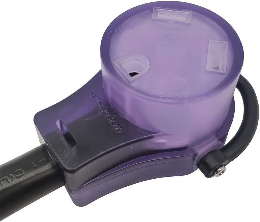 Parkworld Cable de extensión RV 30A NEMA TT-30 con asa, Camper 30amp TT-30P a TT-30R (50 pies)