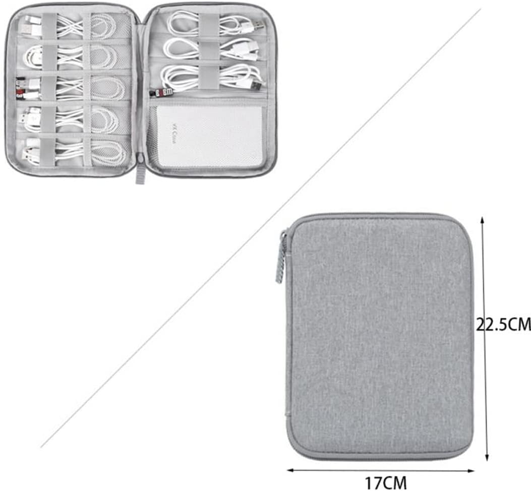 Bolsa organizadora de electrónica, funda protectora de EVA resistente a los impactos, bolsa de viaje para banco, organizador de cables de viaje,