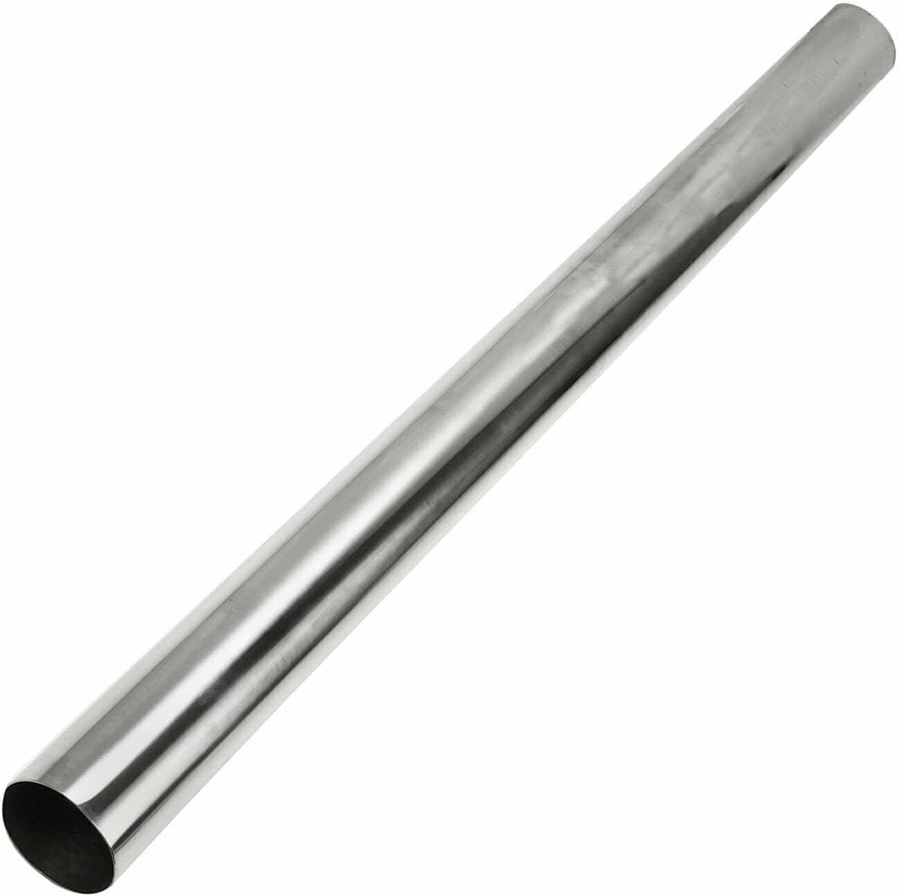 Tubo recto de 2.5 pulgadas de acero inoxidable T304 tubería de 48 pulgadas de largo 2.5 pulgadas de diámetro exterior tubo de escape DIY, paquete de