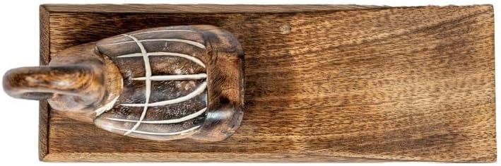 SimbaKart – Tope de puerta de cisne hecho a mano decorativo vintage con acabado natural para puerta de cisne, soporte de puerta pesado resistente al